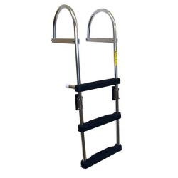 Garelick 3-Step Folding Pontoon Transom Boarding Ladder