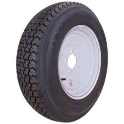 Kenda Loadstar 205/75D14 5-Lug 14" Bias Trailer Tire - White Solid