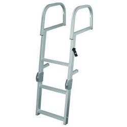 JIF 3-Step Pontoon Transom Folding Ladder