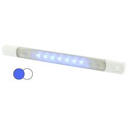 Hella MarineSurface 12V Strip Light w/Switch-White/Blue LED
