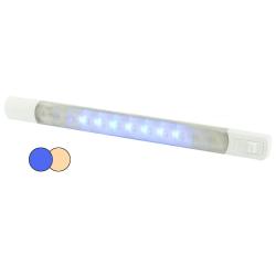 Hella Marine Surface Strip Light w/Switch-Warm White/Blue LED