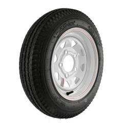 Kenda Loadstar 480-12 5-Lug 12" Custom Spoke Trailer Tire - White