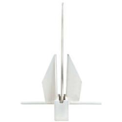 Greenfield Yachting Series PVC Coated Fluke Anchor - WHITE