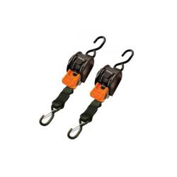 CargoBuckle Mini Ratchet Tie-Down - Dual S-Hooks