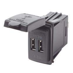 Blue Sea Fast Charge Dual USB Charger - Switch Mount