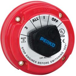 Perko 250 Amp Battery Selector Switch for 12, 24 or 36 Volt Systems