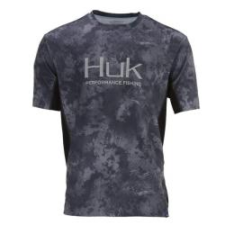 Huk Icon Camo Short Sleeve Shirt - Night Vision