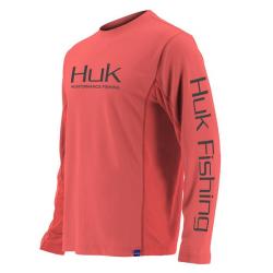 Huk Icon Long Sleeve Shirt - Coral