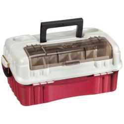 Plano Red/ Silver Flipsider 3 Tray Tackle Box