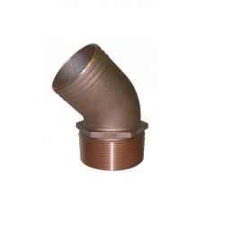 Groco NPT Bronze 45 Pipe to Hose Fitting