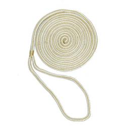 Aamstrand Double Braid Nylon Colored Dock Lines - Gold & White