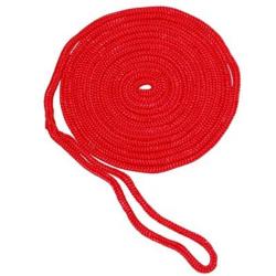 Aamstrand Double Braid Nylon Colored Dock Lines - Red
