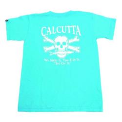 Calcutta Kids Carb Blue T-Shirt W/ Original Logo