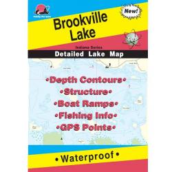 Brookville Lake Fishing Map
