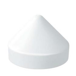 JIF Round Conehead Piling Cap - White