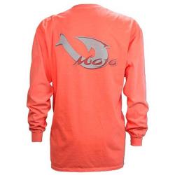 Mojo Corporate Pigment Dyed Long Sleeve Tee - Tangerine