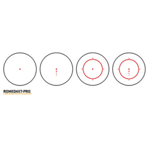 Sig Sauer Electro-Optics Romeo4XT-Pro Black 2 MOA Red Ballistic Circle Dot Multi Reticle, 1x20mm - SOR44001