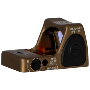 Trijicon RMR Type 2 - Coyote Brown Anodized, 22x16mm, 3.25 MOA Red Dot LED Reticle - 700780