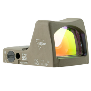 Trijicon RMR Type 2 Red Dot Sight with 3.25 MOA Illuminated Reticle, 22x16mm Flat Dark Earth Cerakote - 700624