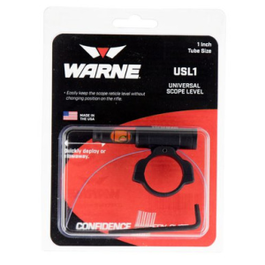 Warne USL1 Universal Scope Level 1" Tube Diameter Aluminum Black