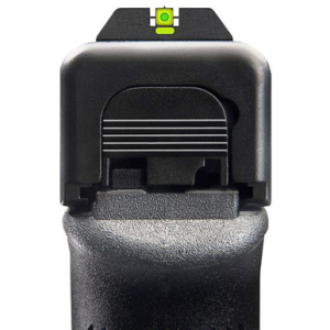 AmeriGlo GL614 CAP Night Sight Fits Glock 17/19 Tritium Green Tritium w/LumiGreen Outline Front Black w/Paint LumiGreen Rear