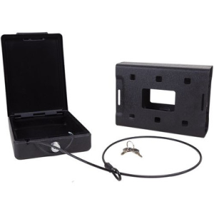 Bulldog BD1150 Car Vault Key Entry Matte Black Powder Coat Steel Holds 1 Handgun 11.30" x 6.90" x 2.50"