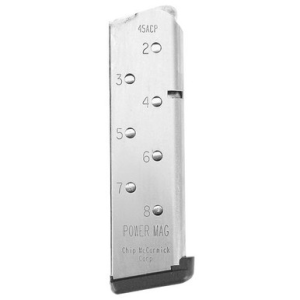 CMC Products 14131 1911 Power Mag 45 ACP 1911 Government 8rd Stainless Detachable