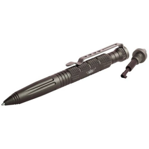 Uzi Accessories UZITACPEN6GM Tactical Pen Glassbreaker Tactical Pen Glassbreaker with Cuff Key Gun Metal