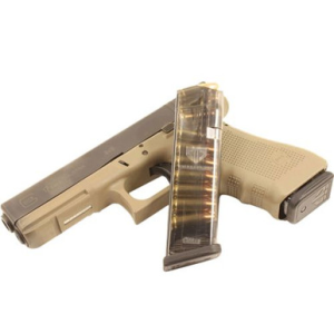 ETS Group GLK-17 Glock Compatible 9mm Luger G17,18,19,19x,26,34,45 17rd Clear Detachable