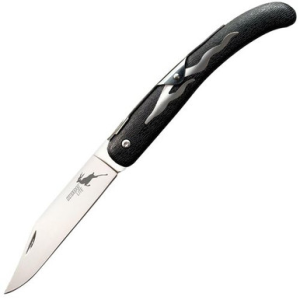 Cold Steel CS20KJ Kudu .177 Pellets 4.25" Folding Plain 5Cr15MoV Stainless Steel Polished Blade Zy-Ex Black Woodgrain Handle