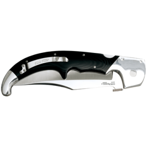 Cold Steel CS62MA Espada XL 7.50" Folding Clip Point Plain S35VN SS Blade/9.25" Black w/Polished Bolsters G10 Handle Includes Belt Clip