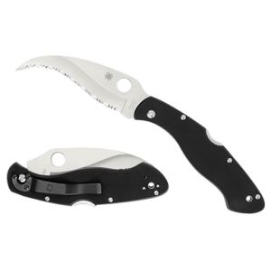 Spyderco C12GS Civilian CLIPIT 4.09" Folding Serrated Satin VG-10 Knife