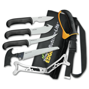 Outdoor Edge BL1 ButcherLite 4.30"/4.50"/5.9"/6" Folding Plain/Saw 420J2 Knife Set