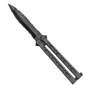 Cold Steel CS92EAA FGX Balisong 5" Folding Part Serrated Knife
