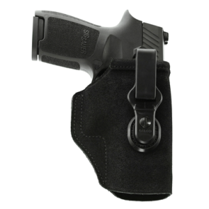 Galco TUC226B Tuck-N-Go 2.0 IWB Black Leather Compatible w/ Glock 19X/19 Gen1-5/23 Gen2-5 UniClip/Stealth Clip Mount Ambidextrous