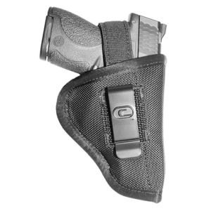 Crossfire Shooting Gear CRFTUSA1M1 The Undercover IWB/OWB Size 01 Black Ballistic Nylon Belt Clip Fits Micro 1-1.50" Barrel Ambidextrous
