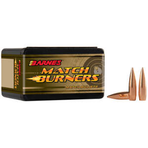 Barnes Bullets 32050 Match Burners 22Cal 77gr Match Burners Boat Tail 100 Per Box