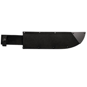 Cold Steel Tanto with 13" Black Matte Baked-On Anti-Rust 1055 Carbon Steel Blade, Black Polypropylene Handle, 15.63" Long, Includes Sheath - CS97BTMS