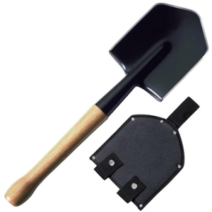 Cold Steel Spetsnaz Special Forces Shovel with Carbon Steel Blade, American Hickory Handle, 19.68" Long, Includes Sheath - CS92SFS