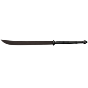 Cold Steel Thai with 22" Black Matte Baked-On Anti-Rust 1055 Carbon Steel Blade, Flat Oval Black Polypropylene Handle with Steel Guards, 36.50" Long, Includes Sheath - CS97THAMS
