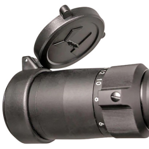 Huskemaw Optics Blue Diamond Flip-Up Lens Caps Black Rubber 50mm Objective, Compatible w/Blue Diamond 5-20x50mm - 20SFC520