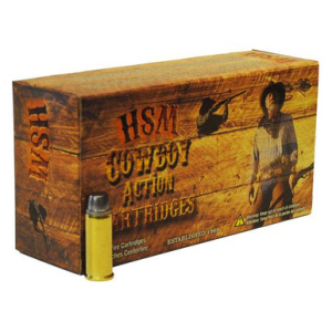 HSM 45S1N Cowboy Action 45 Schofield 200 gr Round Nose Flat Point (RNFP) 50 Bx/ 10 Cs