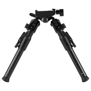 Mdt Sporting Goods Inc 105561BLK GRND-POD Black 4.50"-9" Carbon Fiber/Aluminum, Adj. Throw Lever, 4 Leg Postitions, Fits ARCA Rail & RRS Dovetail