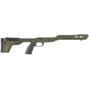 Mdt Sporting Goods Inc HNT26 Chassis OD Green, Carbon Fiber Furniture, Aluminum Base, Folding Stock with Adj. Cheekrest, M-LOK ARCA Forend, QD Sling Mounts, AR-Style Grip Fits Short Action Remington 700 - 106129CKG