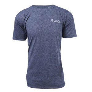 Glock AA75156 Pistol Flag T-Shirt Heather Navy Medium Short Sleeve