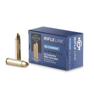 PPU Standard Rifle 30 Carbine 110 gr Full Metal Jacket Round Nose - PP30F