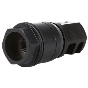 Sig Sauer SL76258X2425DEGM Clutch-Lok QD Muzzle Brake Black Stainless Steel with 5/8" 24 tpi Threads for 7.62mm 25 Degree Taper