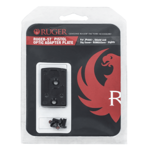 Ruger 90723 Ruger-57 Optic Adapter Plate Pistol Black Anodized Aluminum