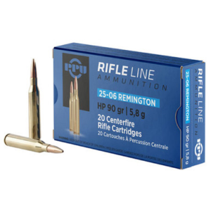 PPU Standard Rifle 25-06 Rem 90 gr Hollow Point - PP2506H