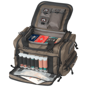 GPS Bags 1411SC Sporting Clays OD Green Nylon with Lockable Zippers, Storage Pockets, Pull-Out Rain Cover & Visual ID Storage System Holds 8-10 Shot Shell Boxes